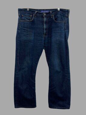 JUNYA WATANABE MAN x COMME des GARCONS Washed Blue Wide Leg Denim Jeans Sz M